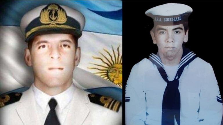 Capitan Giachino  y Cabo Primero Guanca, las dos primeras bajas de la Armada en la Guerra de Malvinas.