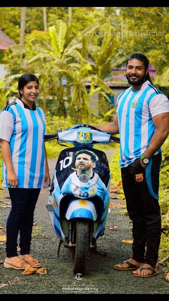 El amor por la Selección argentina en India