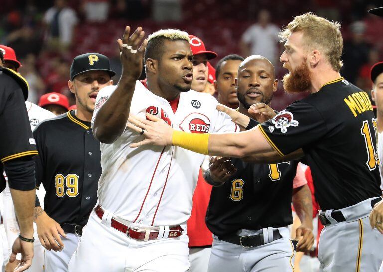 Yasiel Puig de los Cincinnati Reds (AFP).