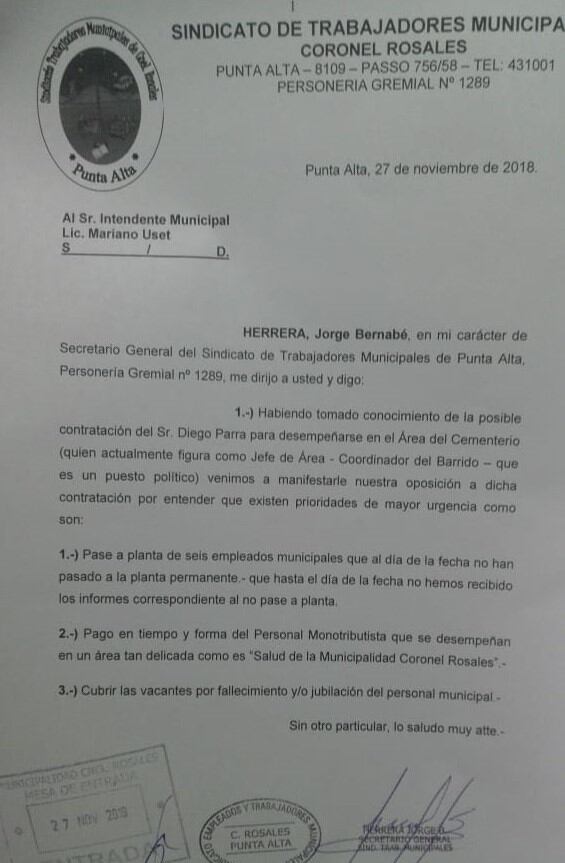 Comunicado del STM