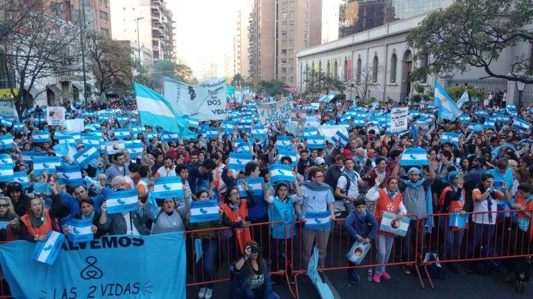 Marcha pro vida en Córdoba.