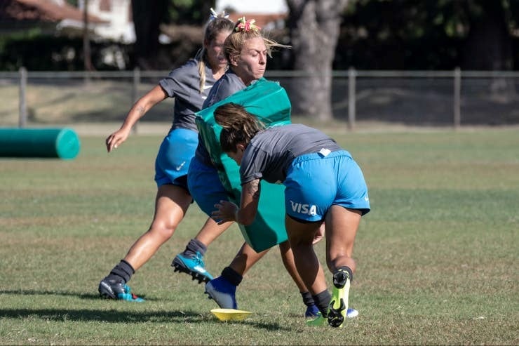 Antonella Reding durante un entrenamiento en las instalaciones de la UAR