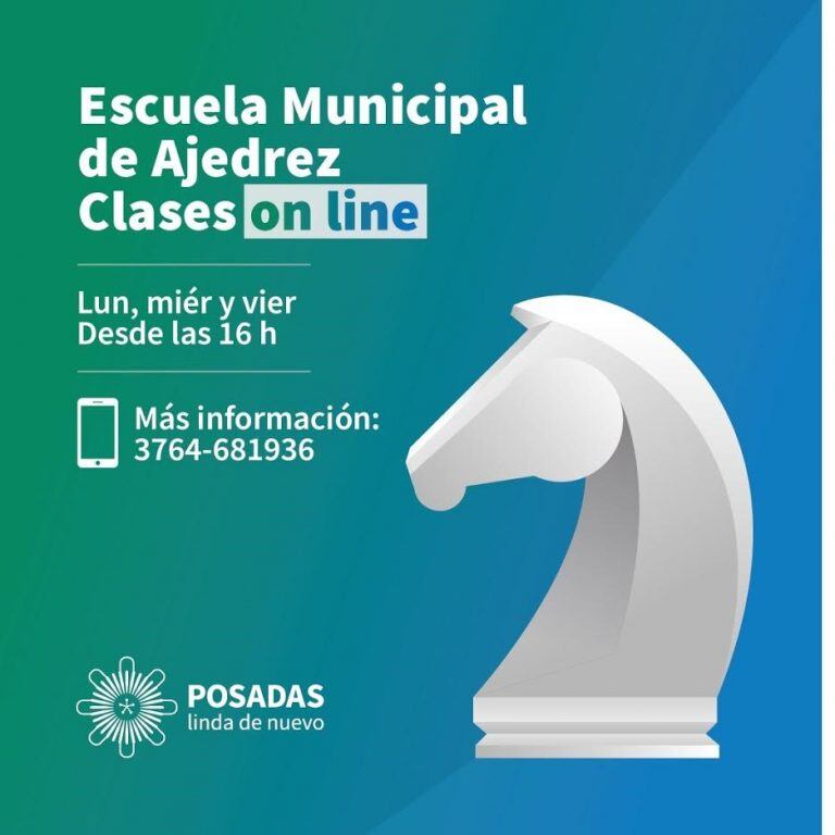 La Escuela Municipal de Ajedrez de Posadas comienza su ciclo de clases los lunes, miércoles y viernes por la tarde, a las 16.