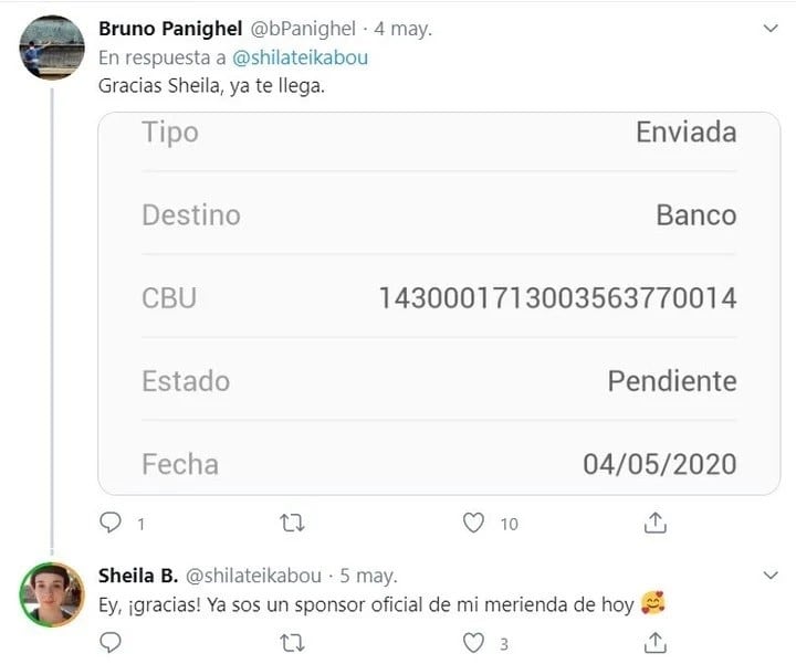 Varios usuarios se sumaron al viral.