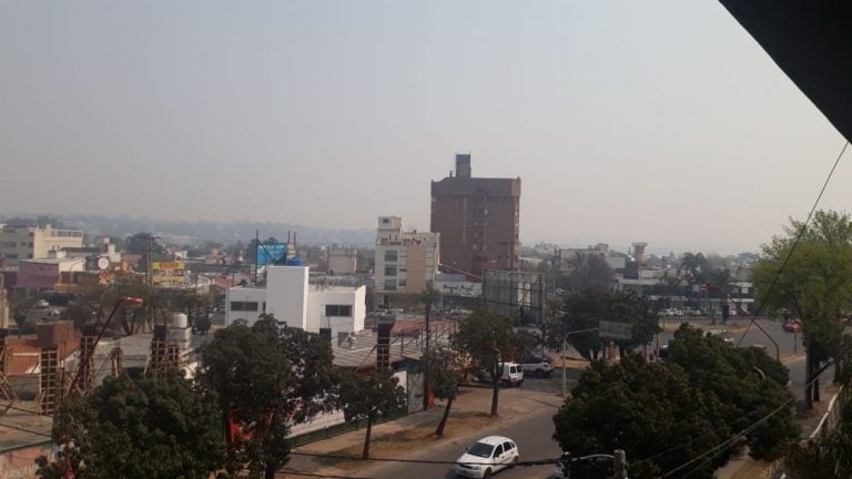 Así está Carlos Paz en estos momentos. (Foto: gentileza de una lectora).