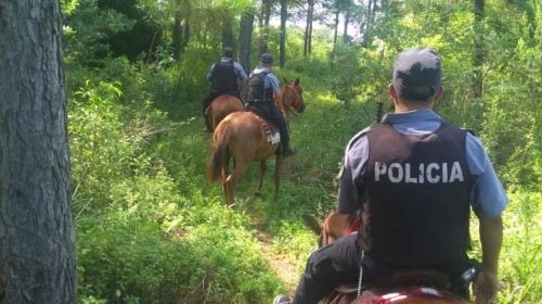 Policía montada en Eldorado. (Policía de Misiones)