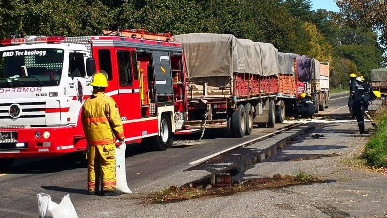 Un camionero chocó y murió en la ruta 33 este viernes (Casilda Virtual)