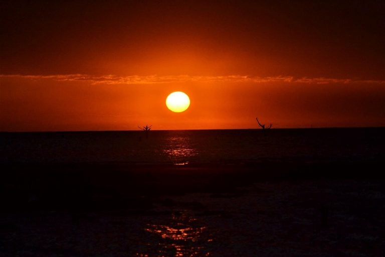 Atardecer en Miramar de Ansenuza - PH Hugo Giraudo