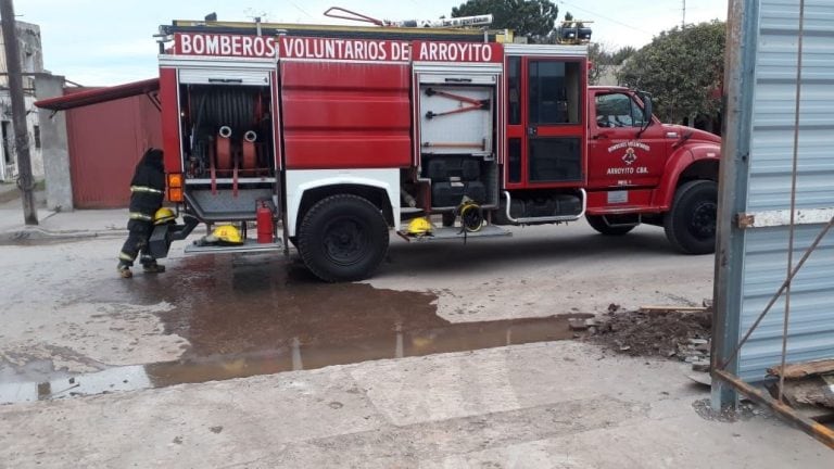 Escape de gas en la zona centrica de Arroyito