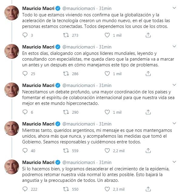 (Twitter: @mauriciomacri)