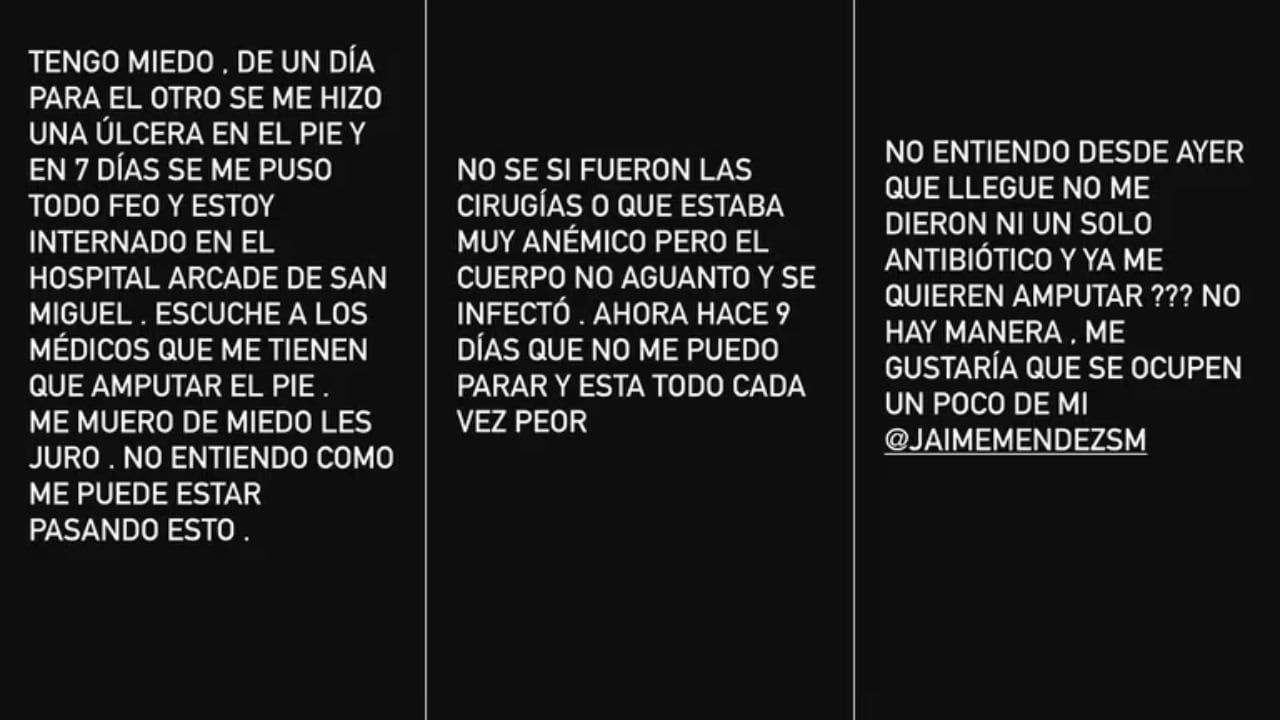 Fran Mariano contó sobre su delicado estado de salud.