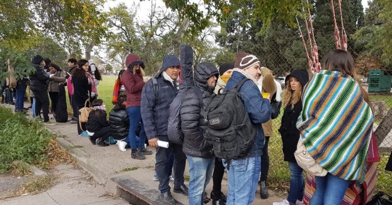 Casting La Voz Argentina, en Córdoba, con 8 grados de temperatura