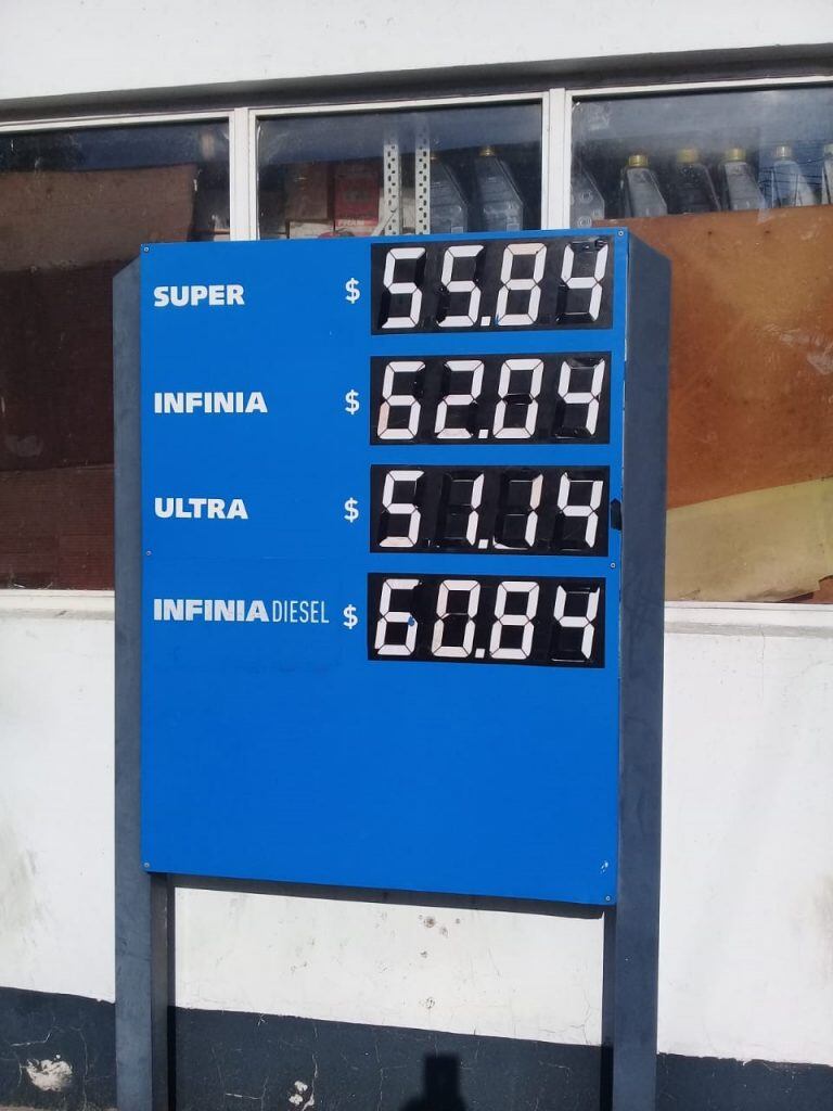 Precios del combustible en Goya