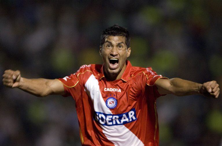 Sergio Escudero en su paso por Argentinos Juniors.