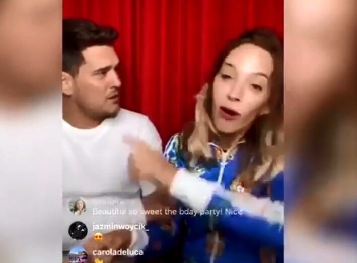 El gesto de Bublé con Luisana (Foto:Captura)