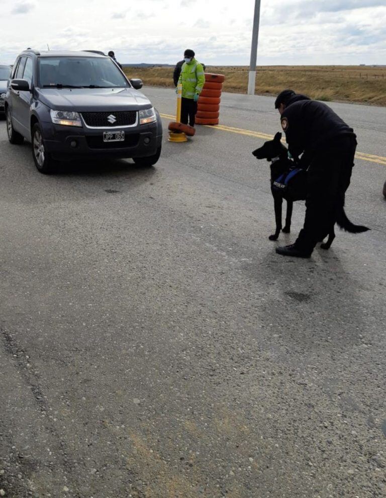 Controles policiales en Tierra del Fuego