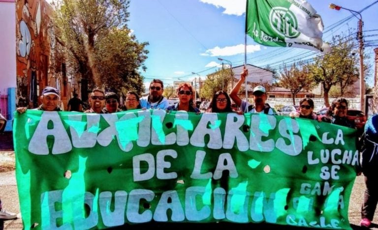 Manifestación de Auxiliares de Educación.