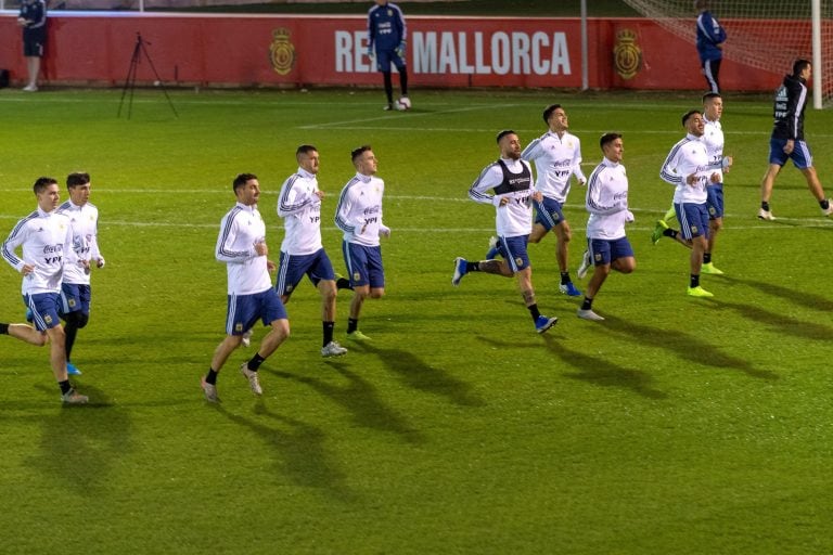 Argentina entrena en Mallorca (Foto: Cati Cladera/EFE)