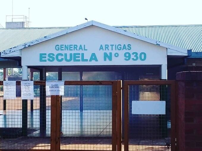 Escuela General Artigas N° 930, también fue fumigada en Garupá. El dengue sigue siendo una meta a cumplir para su eliminación. (Garupá)