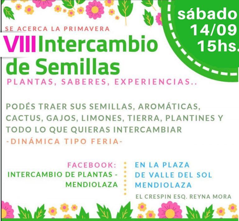 Intercambio de semillas en Villa Allende.