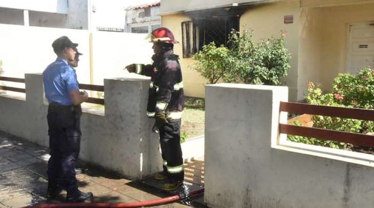 Los bomberos rescataron ilesos dos perros que viven con la pareja (El Diario)