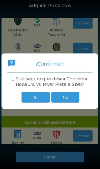 En TeleCentro se puede comprar la transmisión de un partido: cuesta $190.