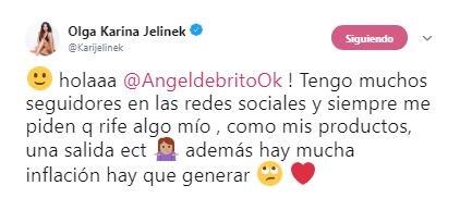 Karina Jelinek le contó a Ángel de Brito en qué consiste su nuevo emprendimiento.