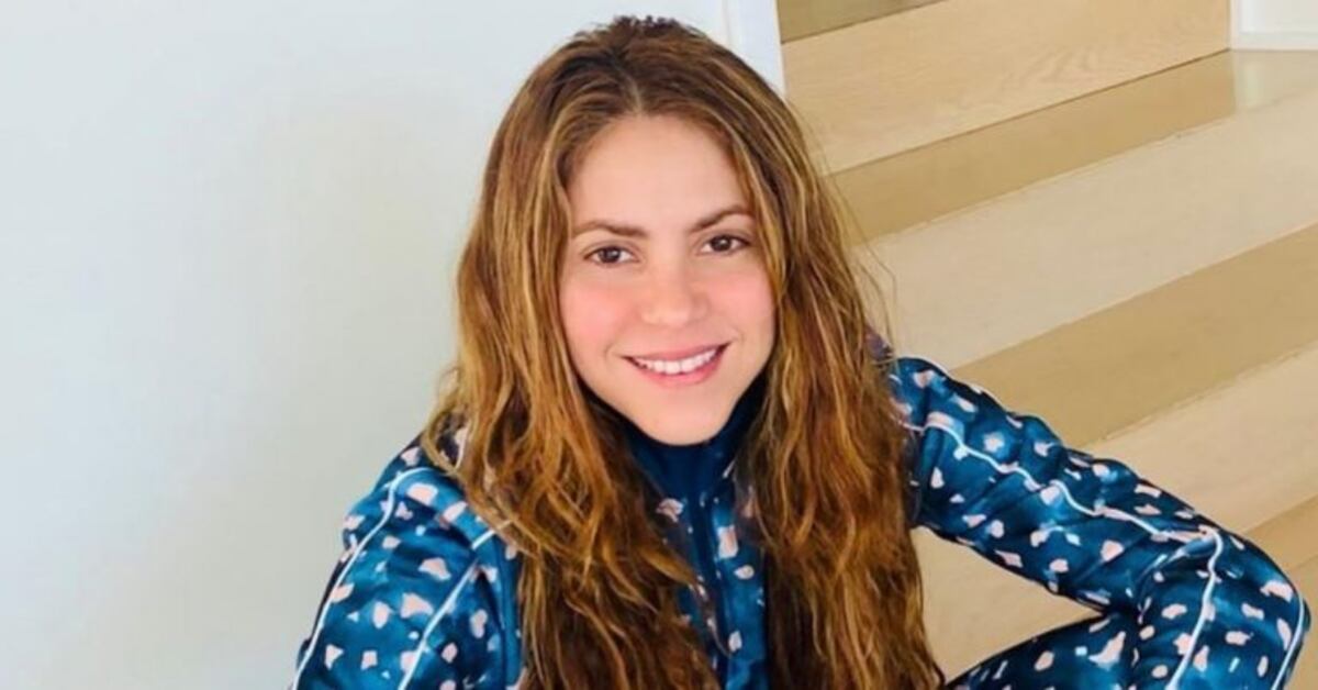 Shakira posó de espaldas en la playa con una bikini que ella misma diseñó