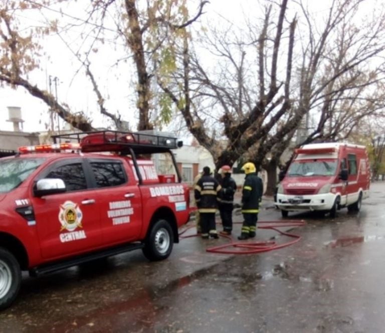 Incendio en Tunuyán. Foto: MDZ Online.