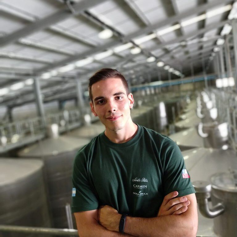 Santiago Barberis, estudiante de enología.