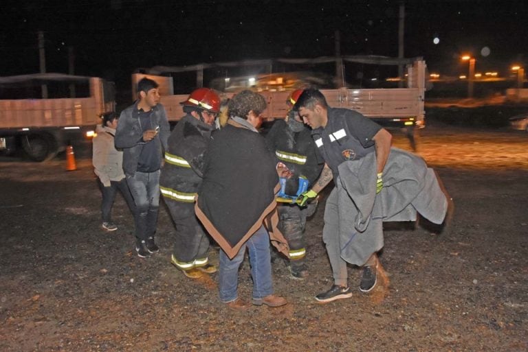 Los  heridos fueron trasladados la hospital regional. Foto Juan Low