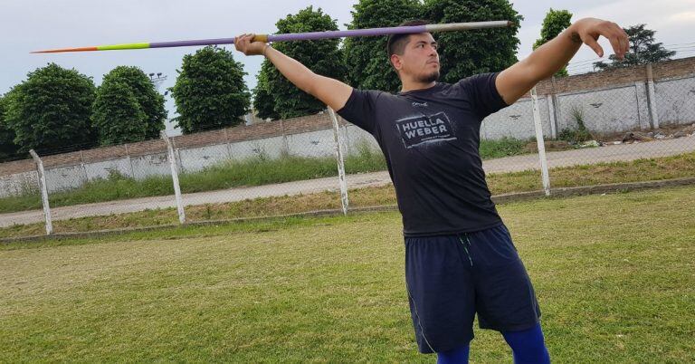 Braian Toledo está en la Argentina y en enero volverá a Finlandia, donde se entrena con el mejor coach de jabalina del mundo.