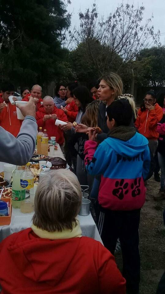 Compartiendo una merienda