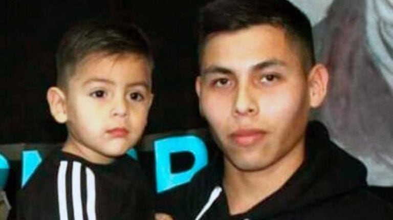 David Subelza y su hermano, Santino.