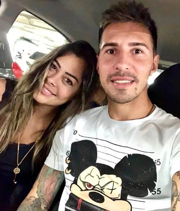 Larissa Riquelme y Jonathan Fabbro