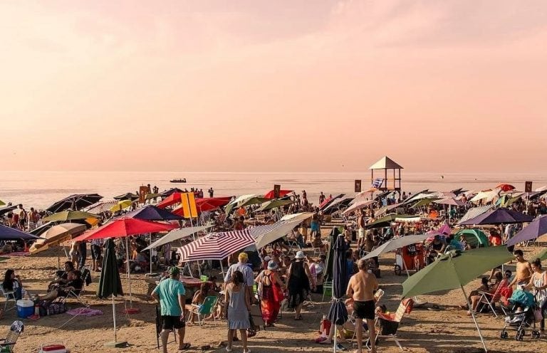 Playa central de Miramar de Ansenuza, Córdoba. (Turismo Miramar de Ansenuza)