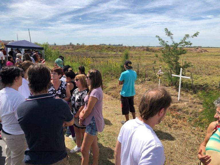 Homenaje a las víctimas de la tragedia de Monticas en la ruta 33.