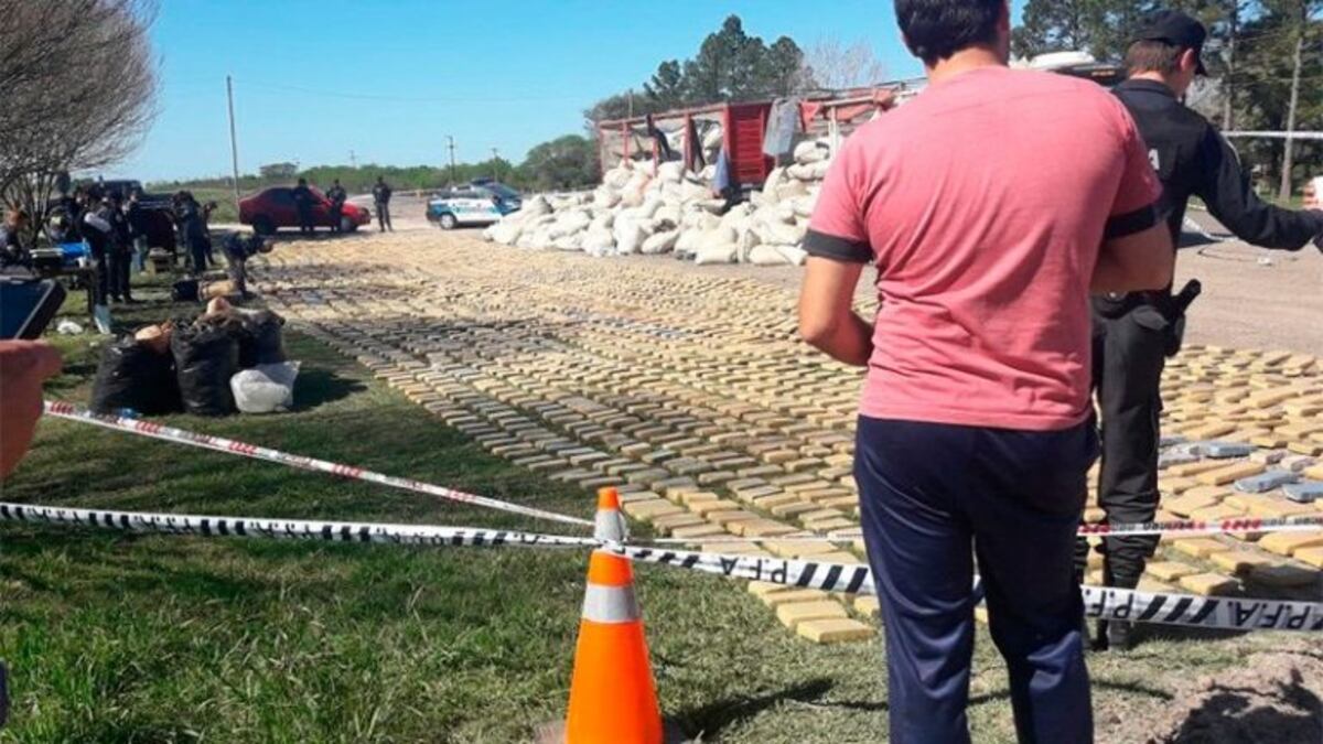Los 3.500 kilos de marihuana eran para alimentar "quioscos" de droga en Córdoba
