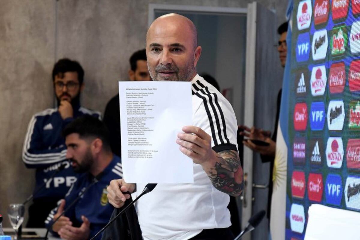 Jorge Sampaoli dio la lista de 23 futbolistas convocados para Rusia 2018