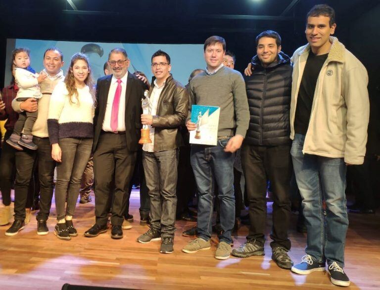 El equipo que desarrolla la aplicación uSound recibió el saludo y reconocimiento del intendente Raúl Jorge.