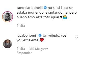 El comentario del novio de Cande Tinelli