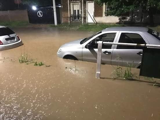 Temporal en Gchú - Crédito: Vía Gualeguaychú