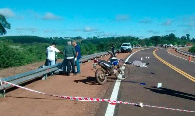 Dos adolescentes murieron en un trágico accidente sobre la Ruta 14. (Foto: El Territorio)