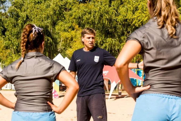 daniel Villén, entrenador del Seleccionado Argentino de Rugby Femenino.  (Prensa UAR).