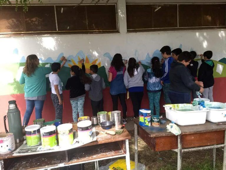 Escuela de Educación  Estética, taller "Mural".