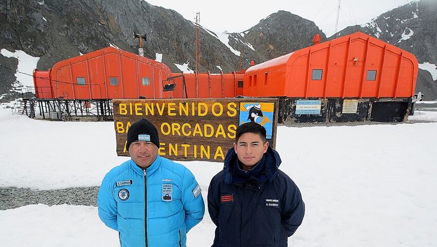 Una familia puntaltense se reencontró en la Antártida