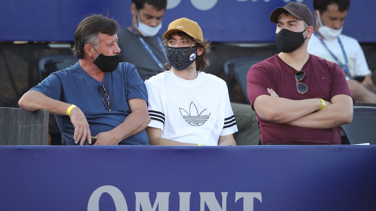 El trapero cordobés fue un hincha más en el Córdoba Open. (Fotos: Córdoba Open)