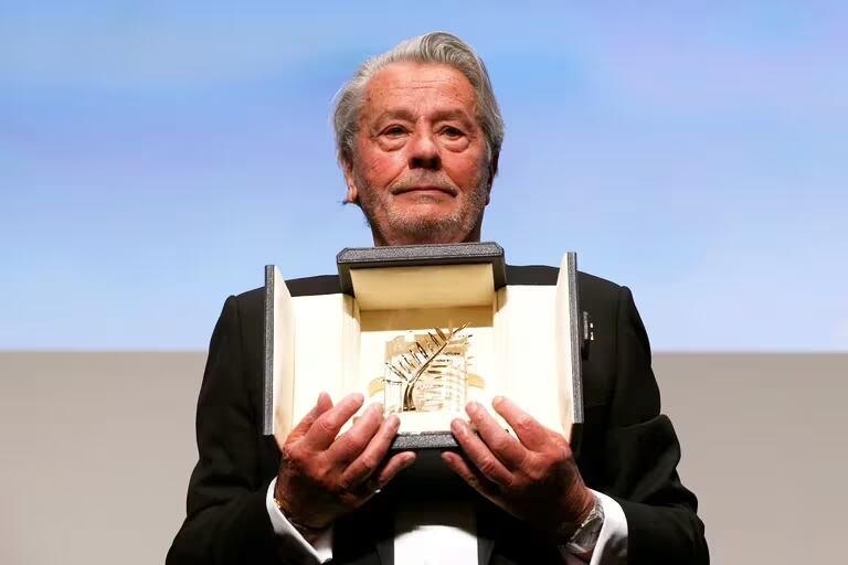 El actor Alain Delon en el festival de "Cannes"