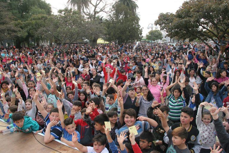 Festejo del día del niño antes de la pandemia.