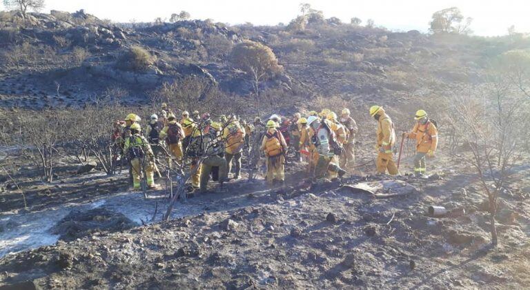 Controlaron el incendio en Cuesta Blanca